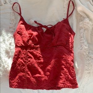 Beautiful red Abercrombie and Fitch top